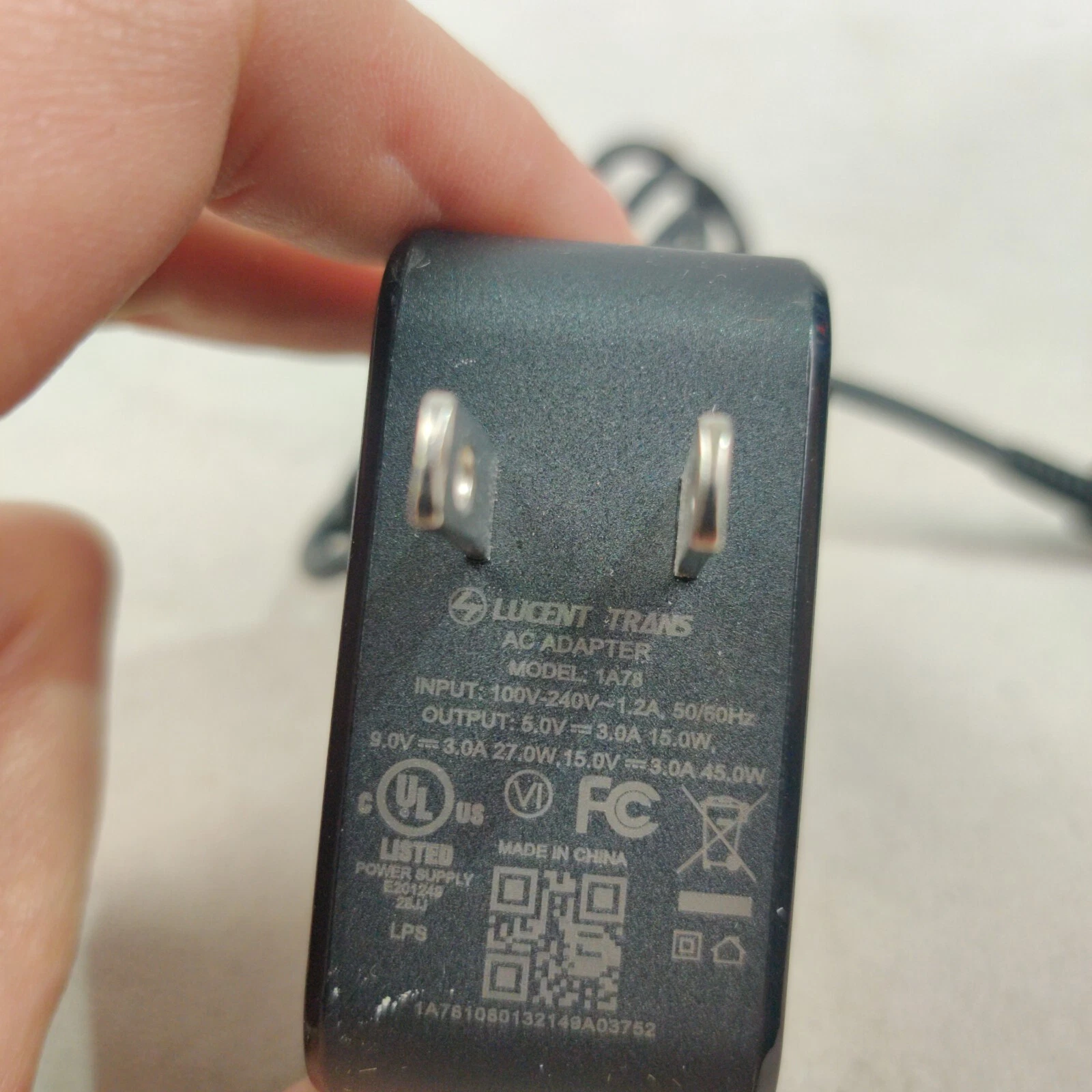 Lucent Trans 45w adapter