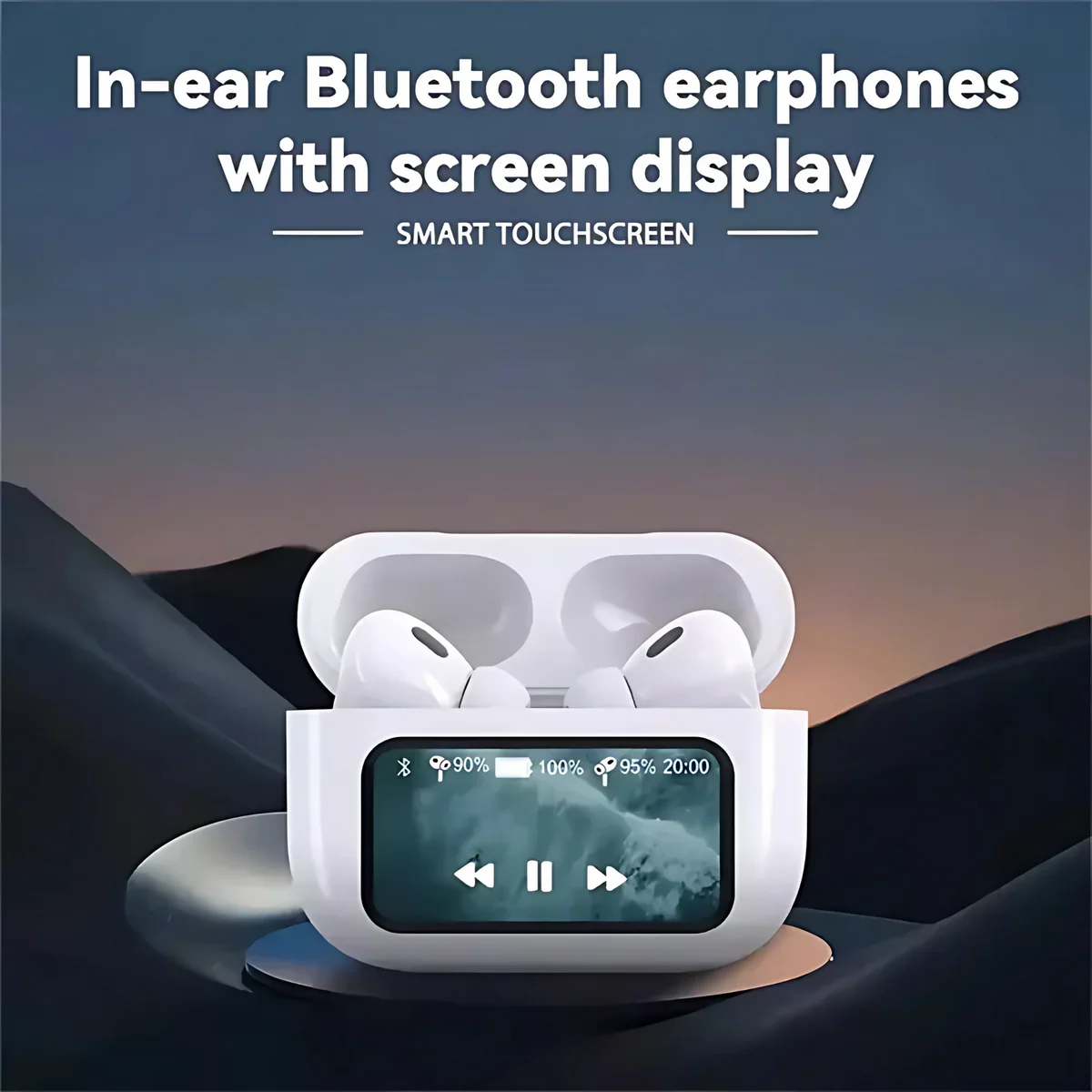 A9 pro AirPods with screen display _shopya.pk