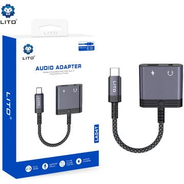 LITO LA04T 2-in-1 Type-C to 3.5mm Audio & 60W Charging