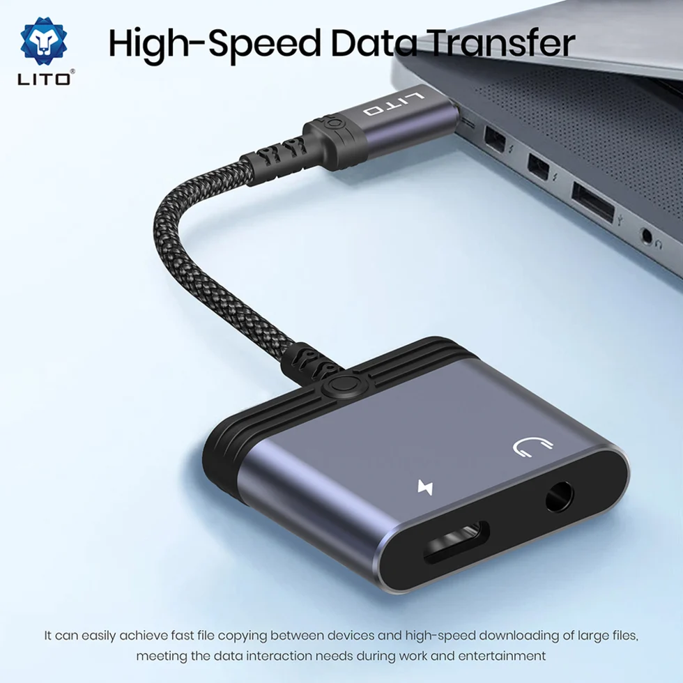 Lito LA04L Lightning to 3.5mm High speed data transfer