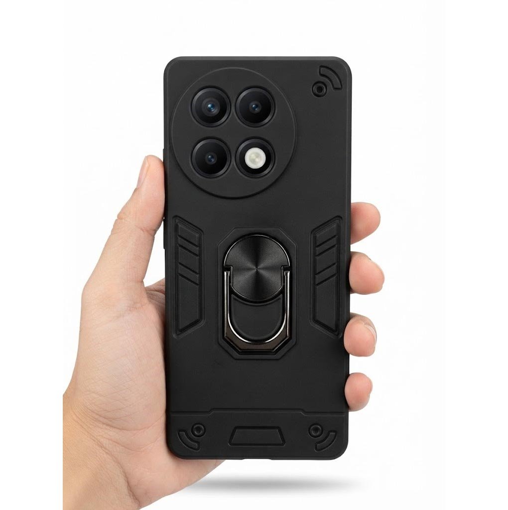 Tecno Camon 30s Shock-Proof Armor Case with Built-in Car Magnetic Stand Support