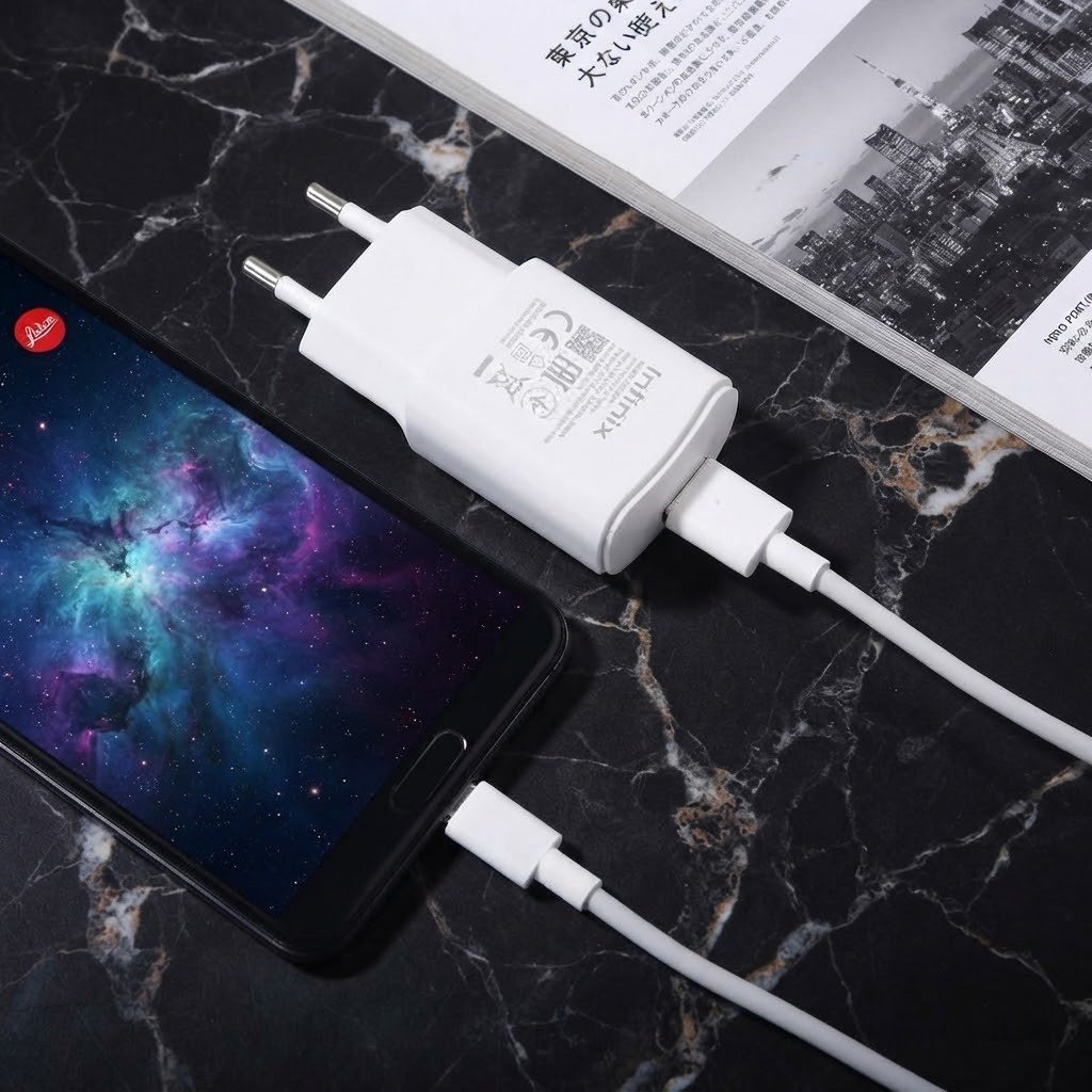 infinix 18watt orignal charger with cable shopya.pk