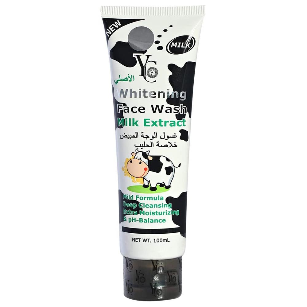 YC Whitening FaceWash With Milk Extract 100ml shopya.pk